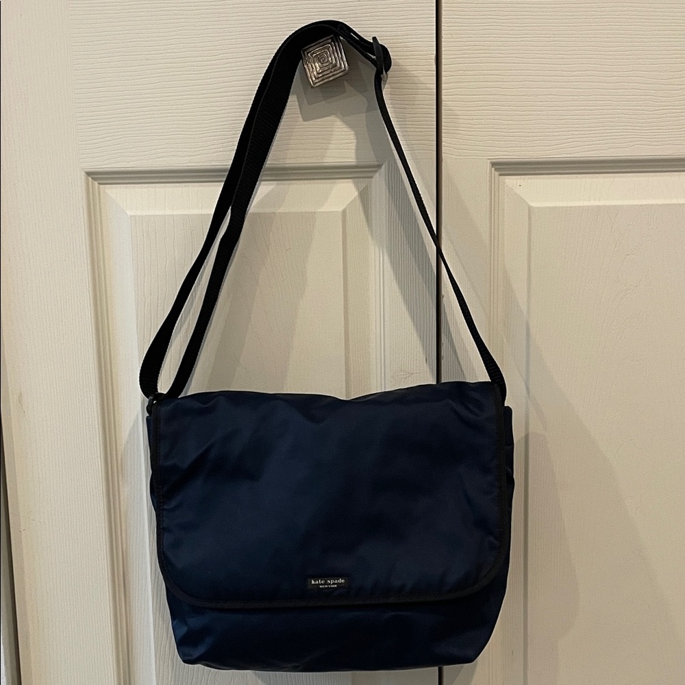 Kate Spade Navy Nylon Messenger Bag w/ dust bag
